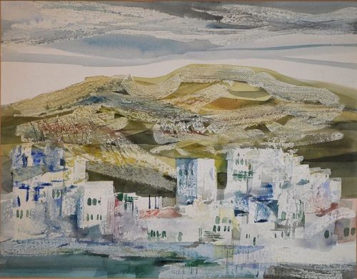Nora Unwin Painting, Memory of Greece, 1964