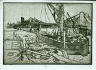 Joseph Pennell etching, Chelsea, 1886, a rare impression