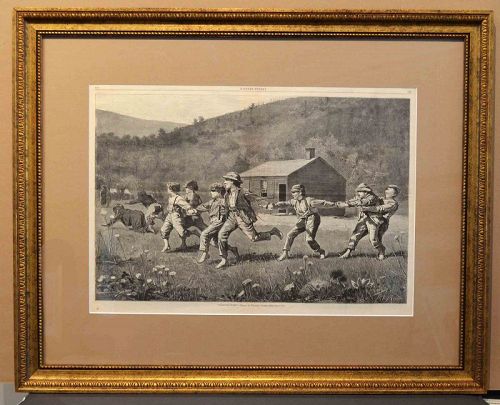 Winslow Homer, Snap the Whip, Harpers Weekly,1873