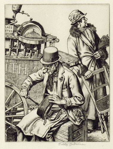 Stanley Anderson, engraving, Old Tinker, 1933