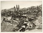 John Taylor Arms etching  Light and Shade, Taxco, 1946