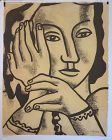 Fernand Leger lithograph, Portrait of Nadia, 1959