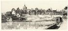 John Taylor Arms etching, Reflections Finchingfield,1938