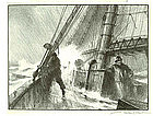 Gordon Grant, Lithograph, "Heading For Port"