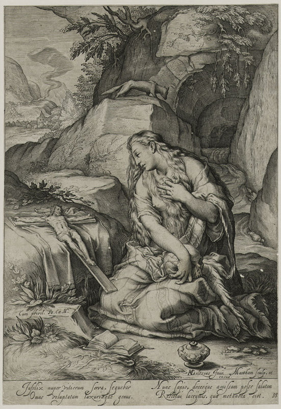 Jacob Matham, Engraving, &quot;St. Mary Magdalen Penitent&quot;