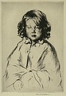 Arthur Heintzelman, etching, "Ma Petite Voisine"