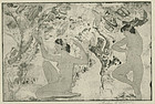 Arthur Bowen Davies, etching, "Angled Beauty"