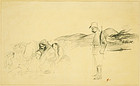 Jean Louis Forain, lithograph, "En Greece"