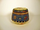 Japanese Totai Cloisonne Lidded Pot