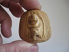 Japanese Netsuke of a Monkey on a Chestnut