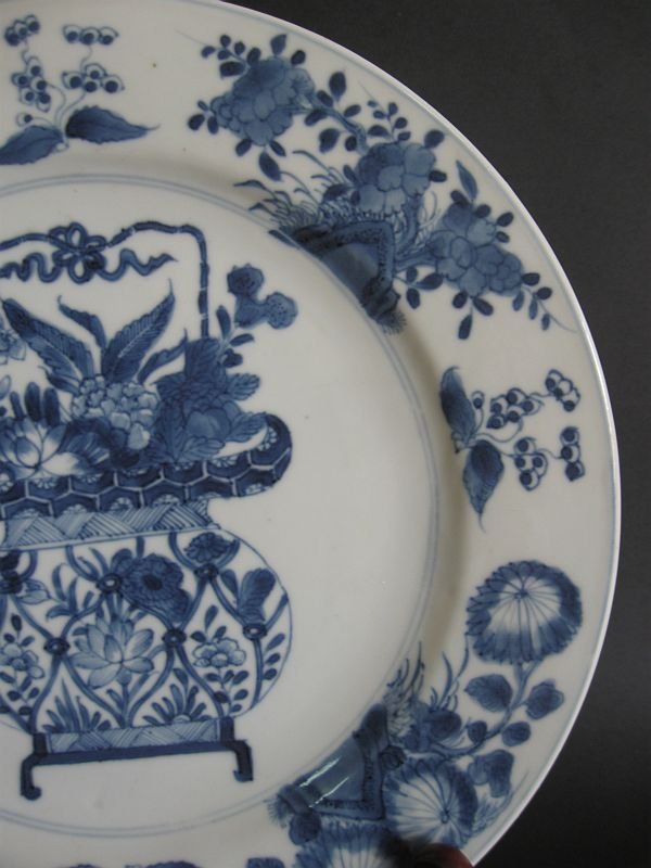 Chinese Kangxi Porcelain Plate with Ding Mark