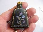 Chinese Lacquer and Mother of Pearl Snuff Bottle