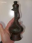 Chinese Ming Period Bronze Chilong Garlic Head Vase