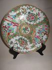 Chinese Cantonese Style Rose Medallion Plate