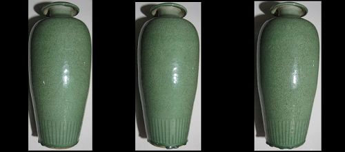Chinese Stoneware Longquan Celadon Crackle Vase