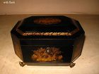 Chinese Lacquered Tea Caddy
