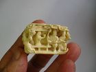 Japanese Netsuke of a Treehouse, Signed Ryumin