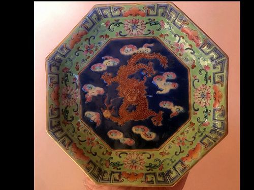Chinese Famille Rose Porcelain Stem Bowl, Xianfeng Marks