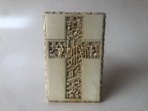 Chinese Carved Cantonese Card Case