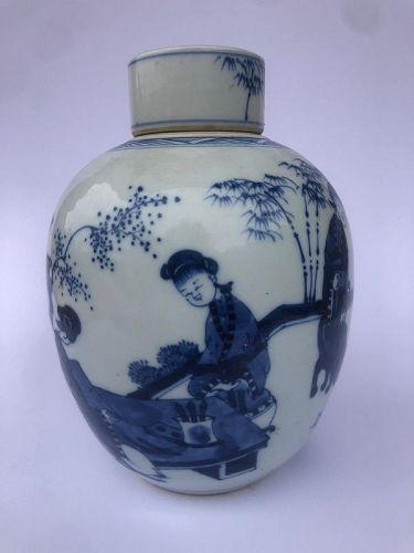 Chinese Porcelain Kangxi Tea Caddy