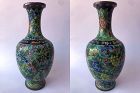 Chinese Cloisonne Vase with Floral Decoration
