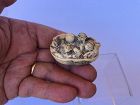 Japanese Netsuke of Seven Lucky Gods in a Chicken Boat, Signed