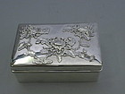 Chinese Silver Box by Wang Hing Hong Kong Circa 1890