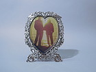 Victorian English London Sterling Silver Heart Frame