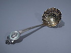 Gorham Medallion Sterling Silver Slotted Spoon C 1875