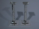 Pair of Tiffany Sterling Silver Candlesticks C 1920