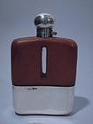 George VI English Sheffield Sterling Silver Flask 1937