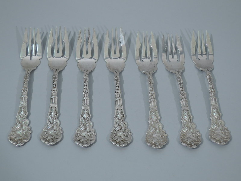 Gorham Versailles Sterling Silver Meat Serving Fork 