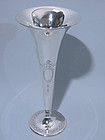 Tiffany Sterling Silver Trumpet Vase C 1912