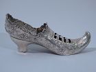 Antique German Sterling Silver Lady's Shoe with Elf Toe