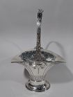 Pretty American Art Nouveau Sterling Silver Bridal Basket by Gorham