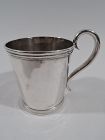 American Classical Coin Silver Baby Cup by Dennison of Boston