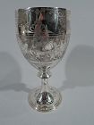 Antique English Victorian Classical Sterling Silver Goblet Chalice