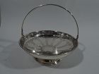 Antique Tiffany Aesthetic Exotic Sterling Silver Basket Bowl