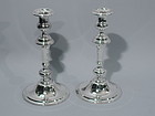 Pair of American sterling Silver Candlesticks C 1925