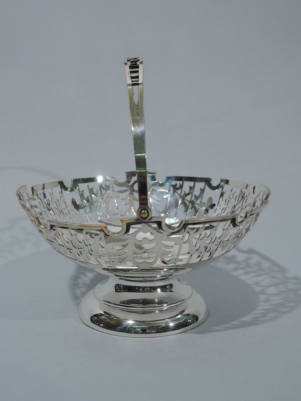 Antique Chinese Silver Footed Basket