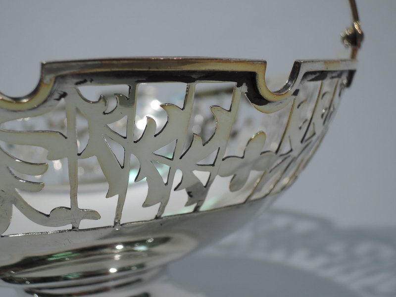 Antique Chinese Silver Footed Basket