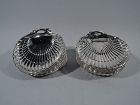 Set of 12 Gorham Sterling Silver Scallop Shell Appetizer Plates