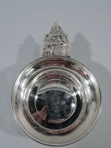 Reed & Barton Sterling Silver Circus Porringer with Clown & Elephant
