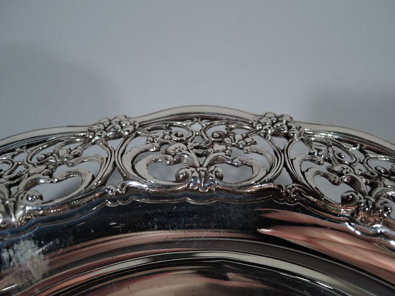 Antique Tiffany Edwardian Pierced Sterling Silver Bowl