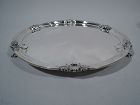 English Modern Georgian Sterling Silver Salver Tray