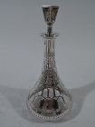 American Art Deco Silver Overlay Sherry Decanter