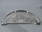 Antique Cartier Sterling Silver Mother Goose Baby's Highchair Tray