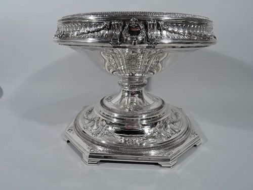 Antique American Sterling Silver Centerpiece Bowl on Plateau