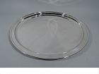 Very Large Round Sterling Silver Serving Tray by Tiffany