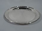 Cartier Midcentury Modern Sterling Silver Tray in Bamboo Pattern